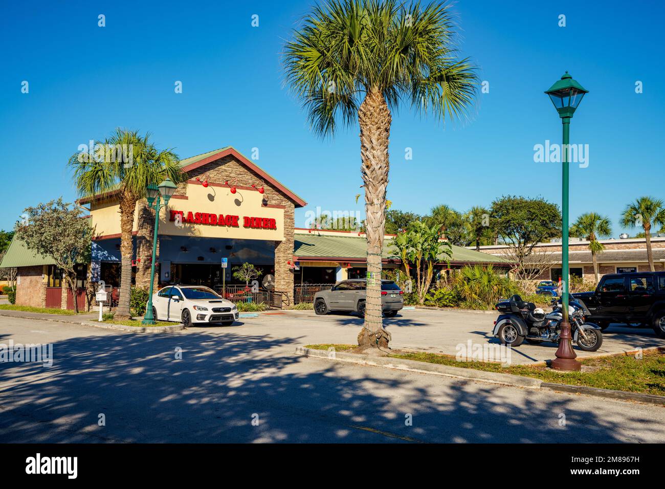 Davie, FL, USA - January 12, 2023: Photo of Flashback Diner Davie ...