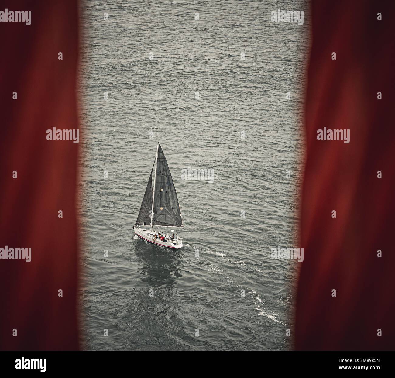 Sailing on the San Francisco Bay Stock Photo