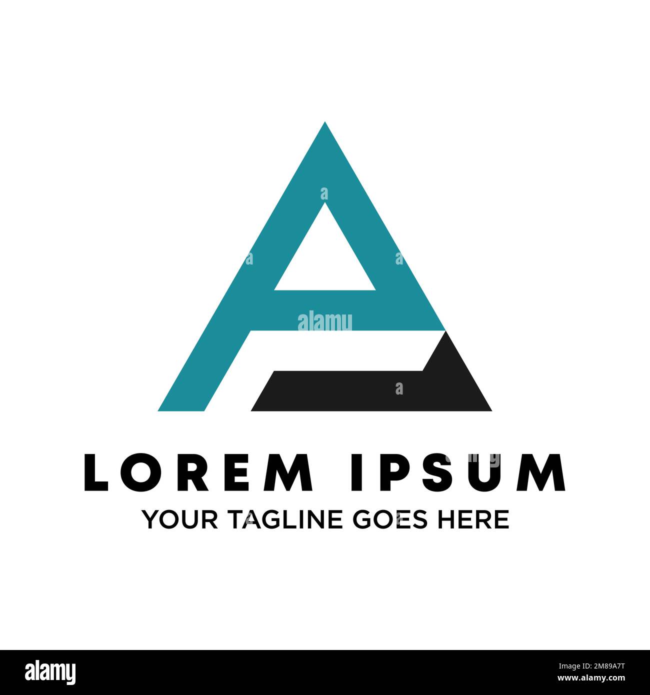simple Letter or word PA font in triangle image graphic icon logo ...