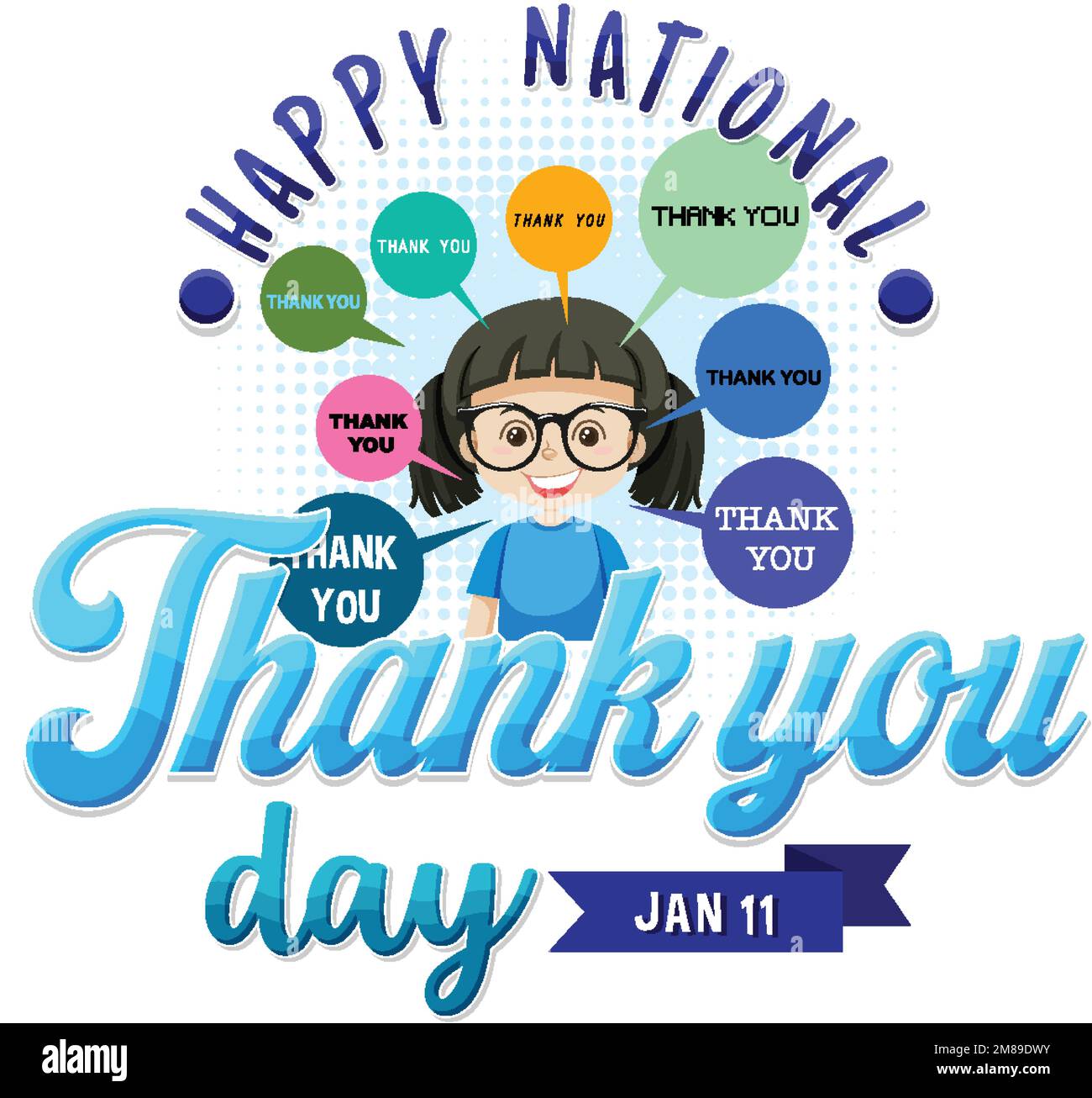 Happy National Thank You Day Banner illustration Stock Vector Image & Art Alamy