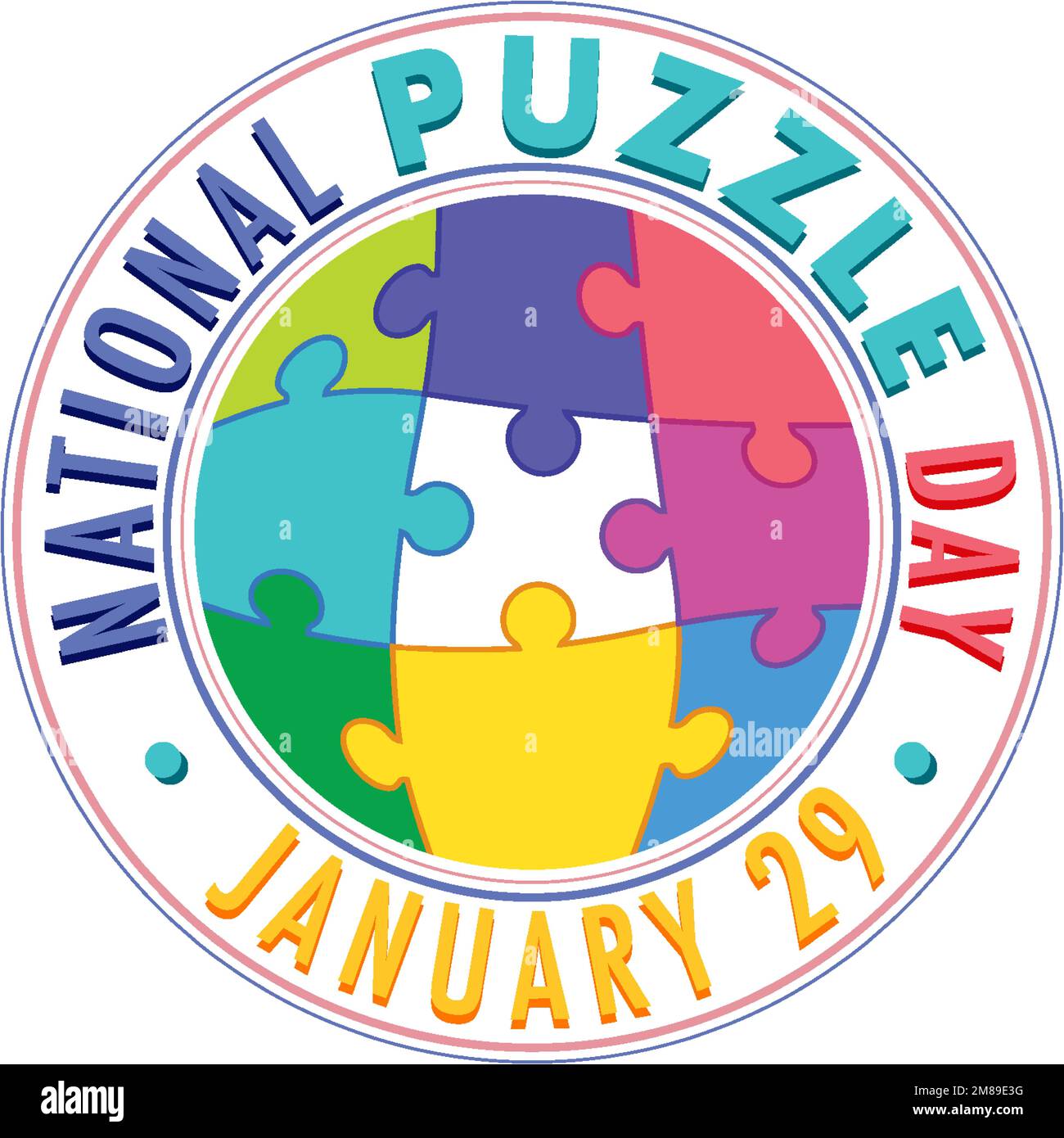 National Puzzle Day Banner illustration Stock Vector Image & Art Alamy
