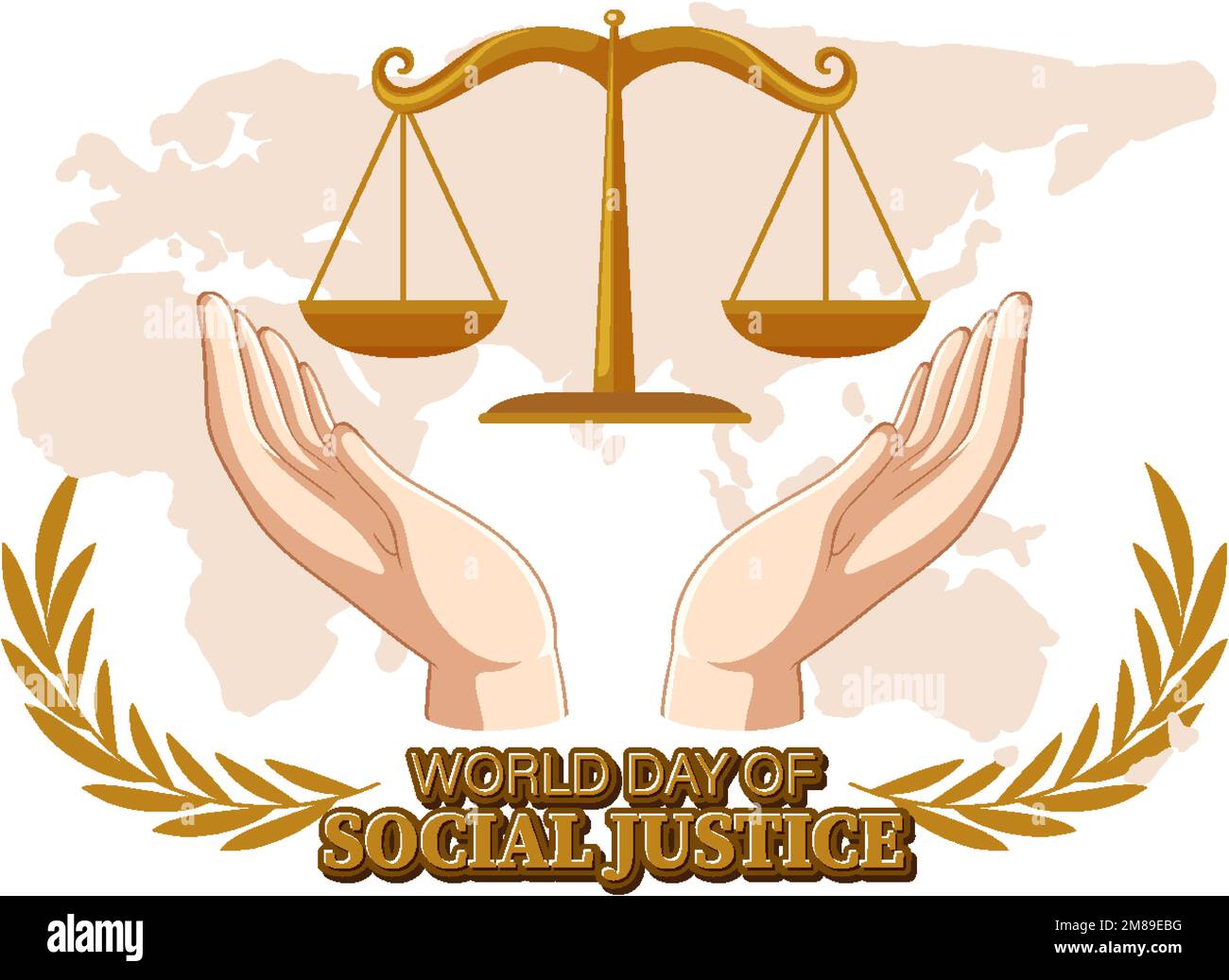 World day of social justice banner illustration Stock Vector Image ...