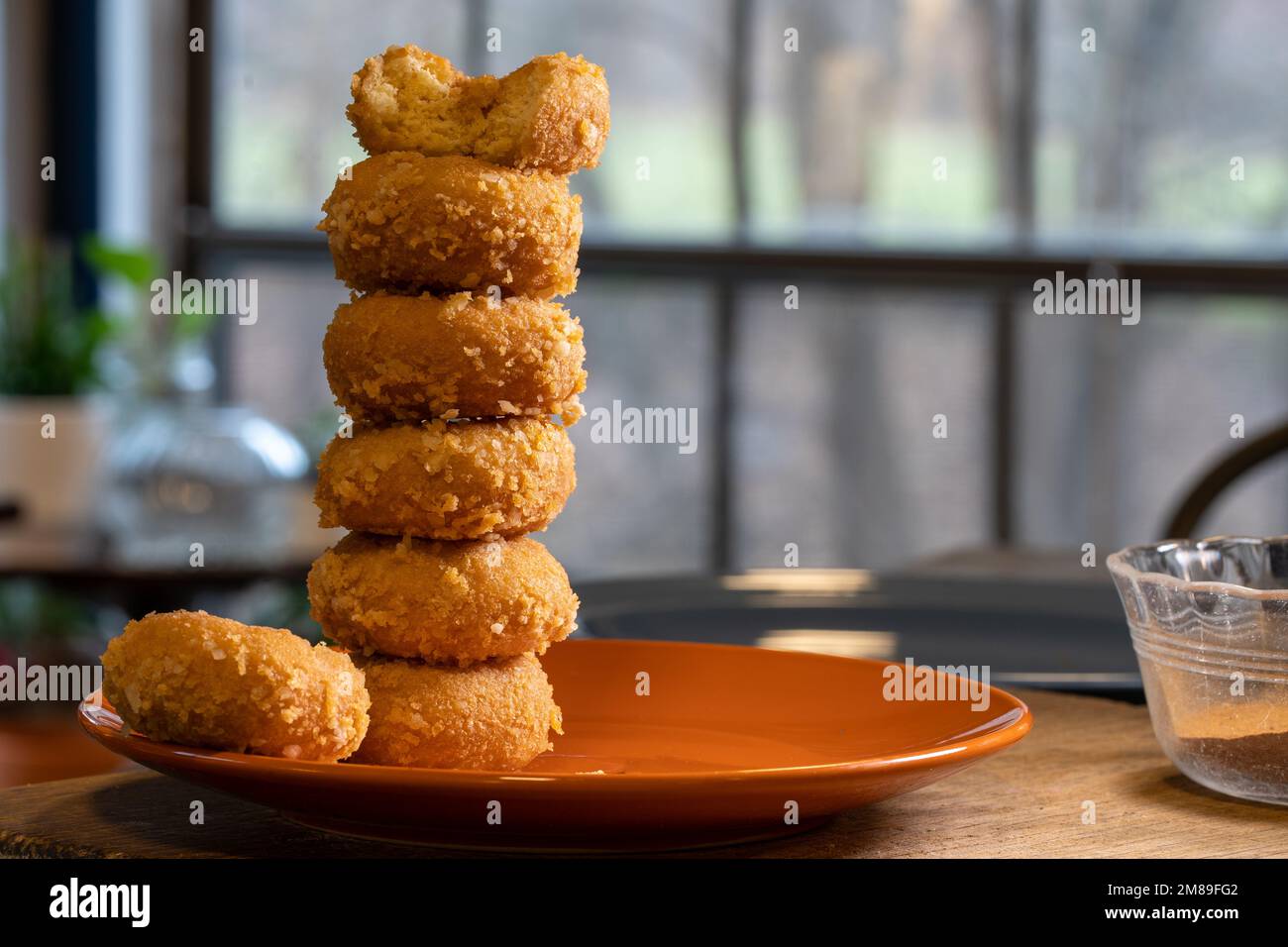 Stack of doughnuts Stock Photo