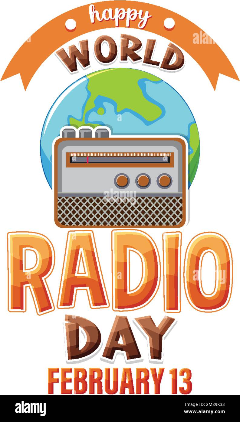 World Radio Day Banner illustration Stock Vector Image Art Alamy