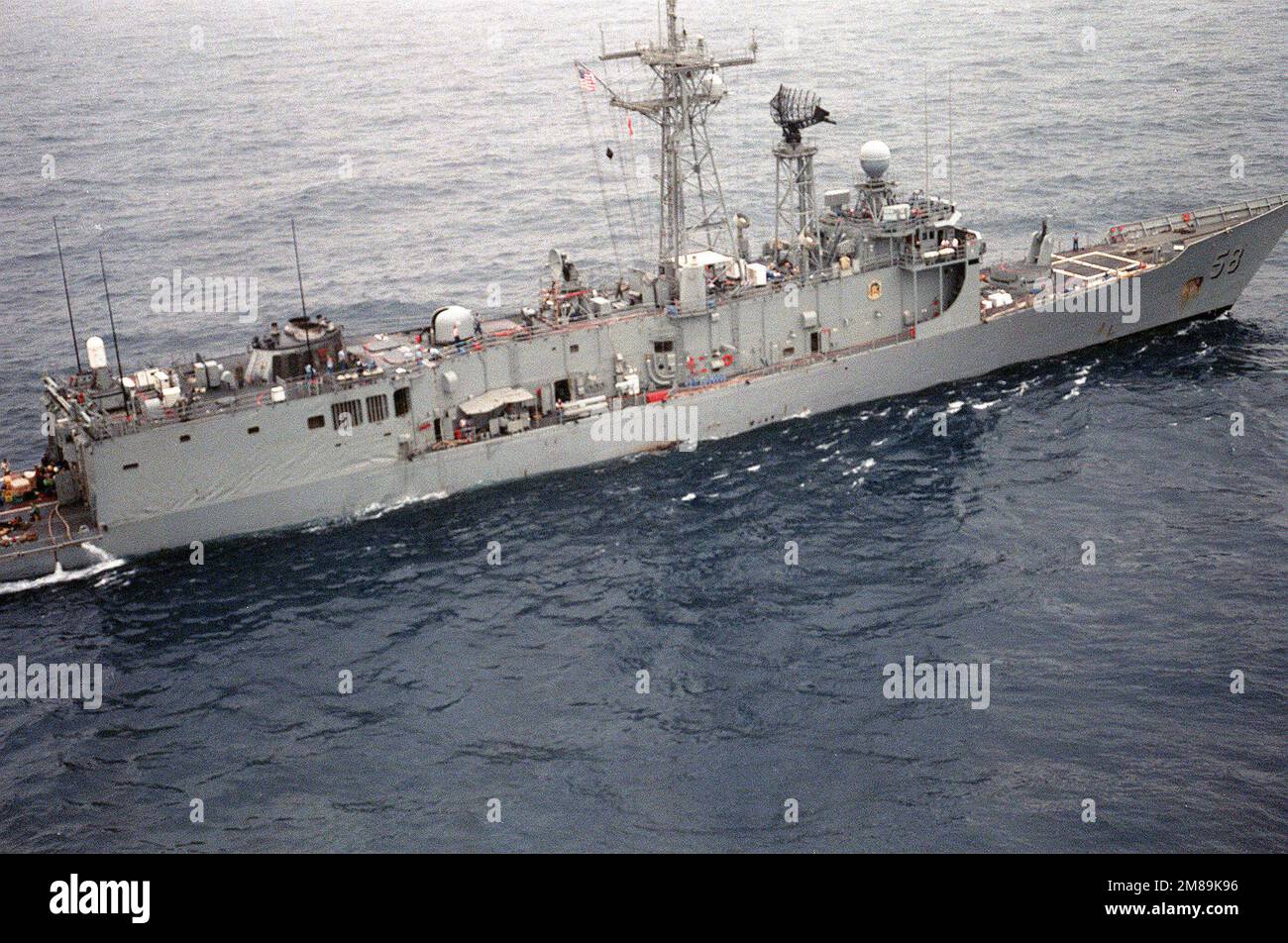 A Starboard Quarter View Of The Guided Missile Frigate USS SAMUEL B ...