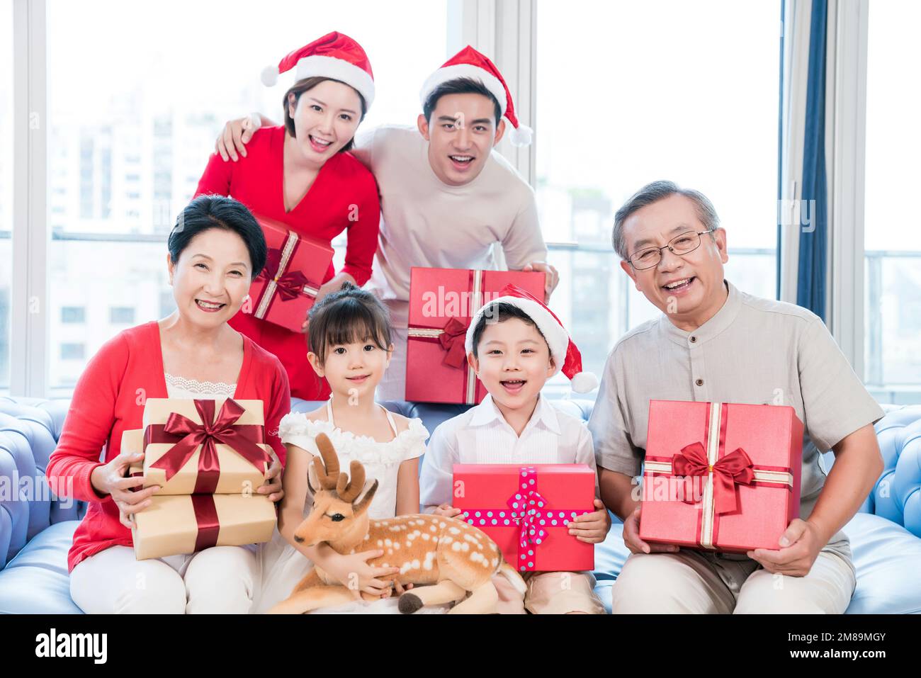 The happy family Stock Photo - Alamy