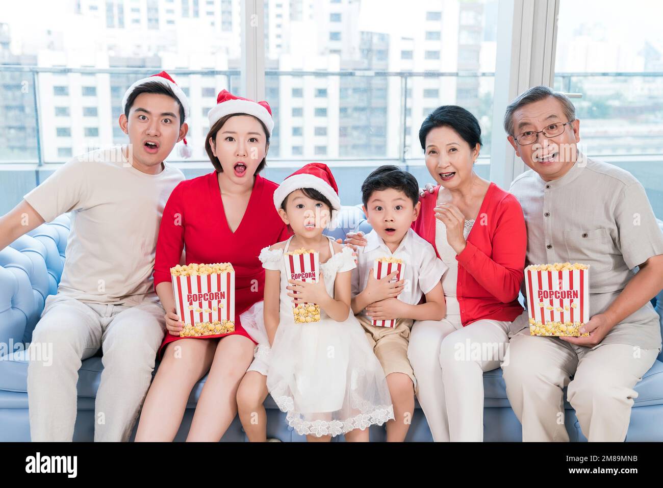 The happy family Stock Photo