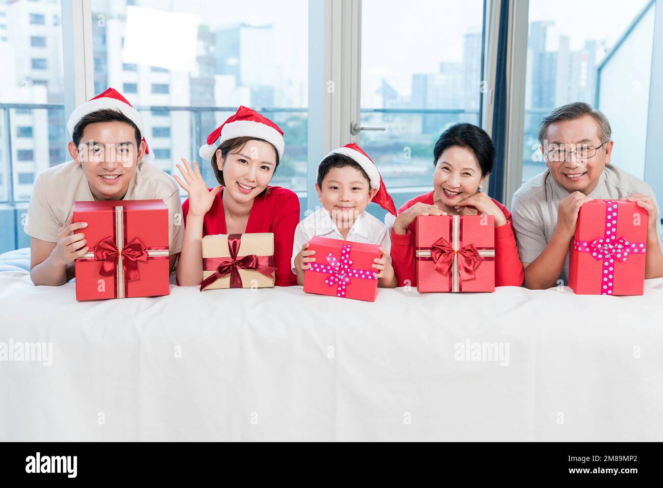 The happy family Stock Photo - Alamy