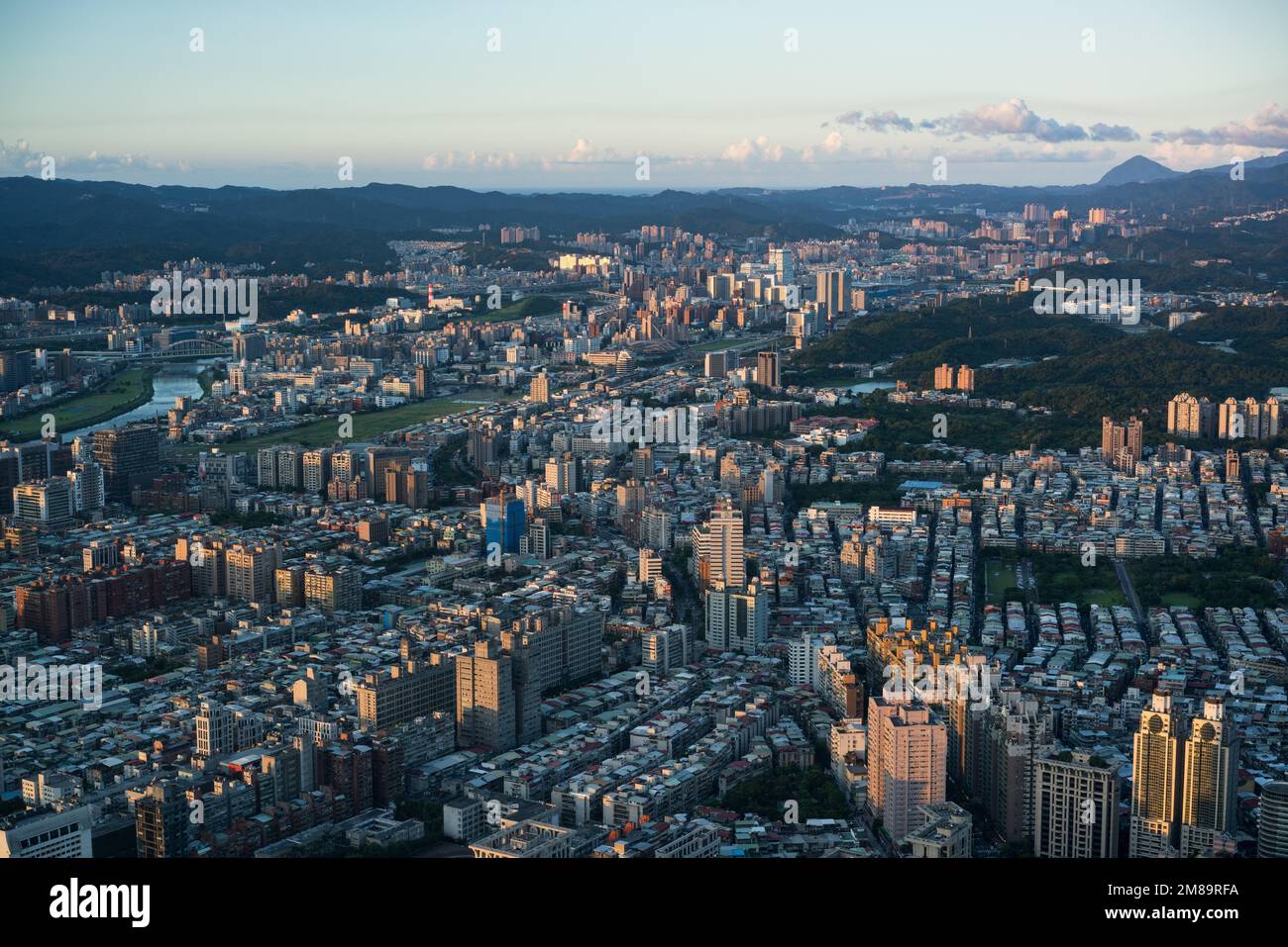 A bird's eye view of Taipei Stock Photo - Alamy