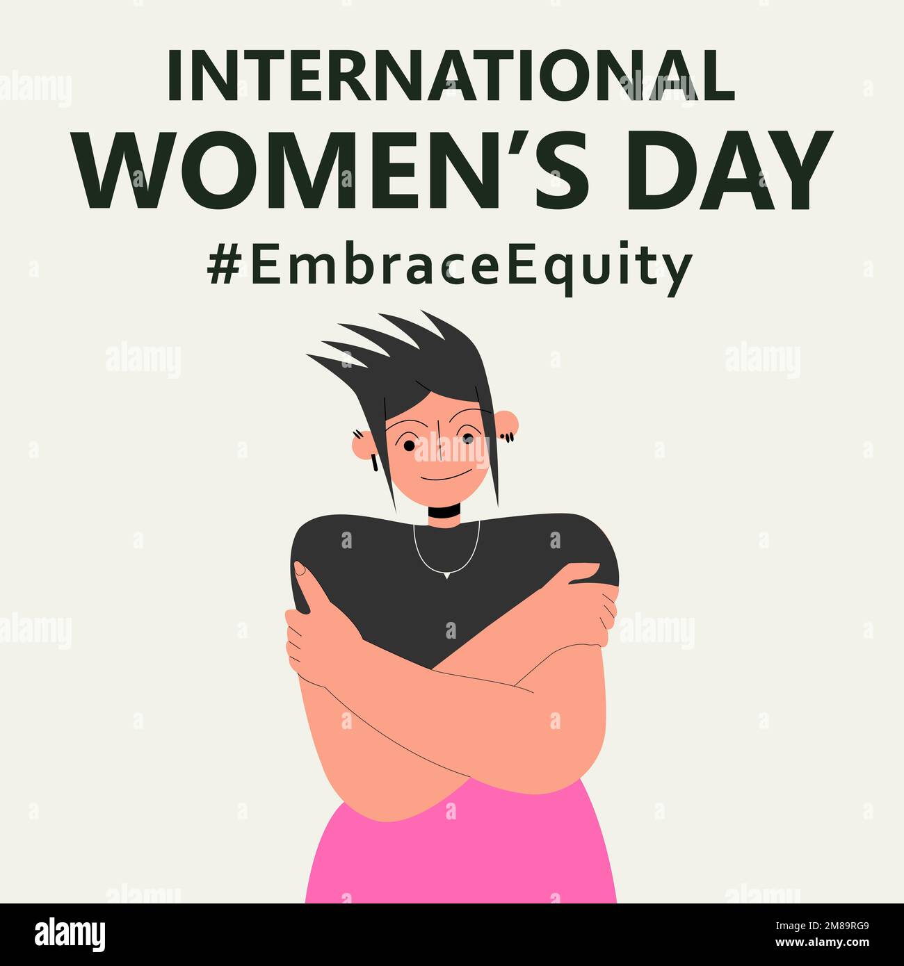 International Women's Day. IWD. 8 march. Campaign 2023 theme Hashtag 