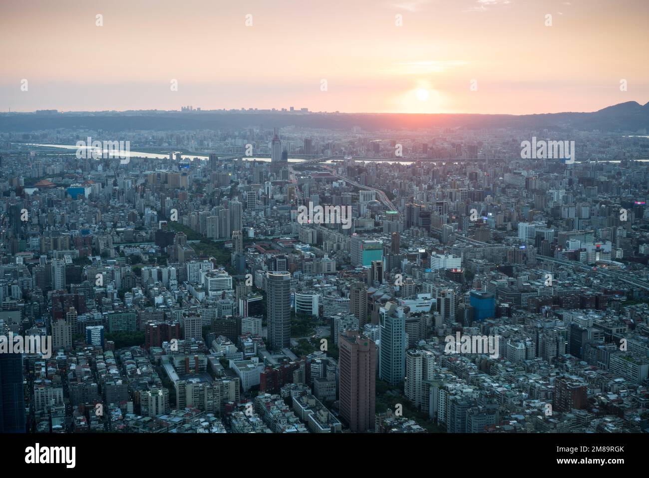 A bird's eye view of Taipei Stock Photo - Alamy
