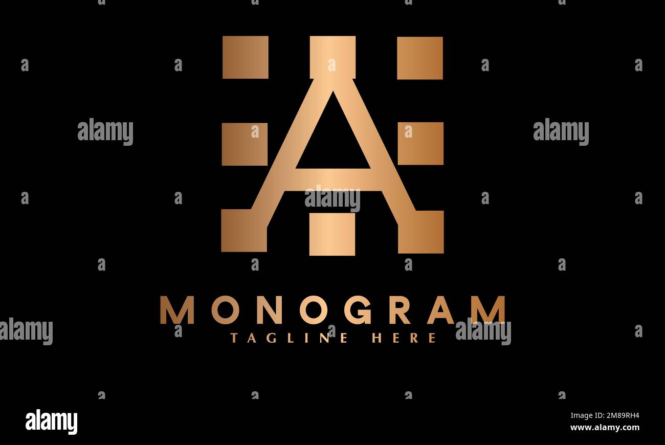 Alphabet a modern letter abstract monogram vector logo1 template Stock ...