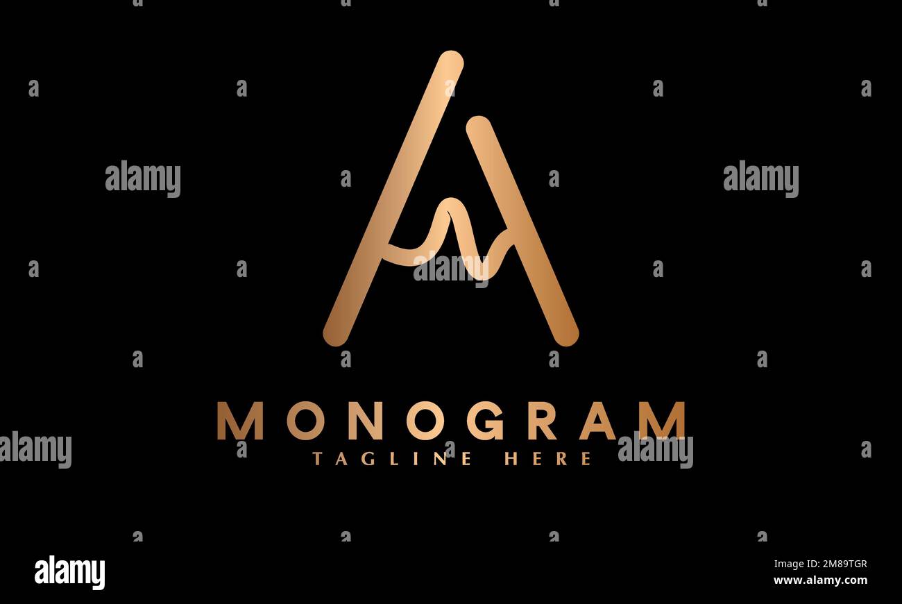 Alphabet a modern letter abstract monogram vector logo1 template Stock ...