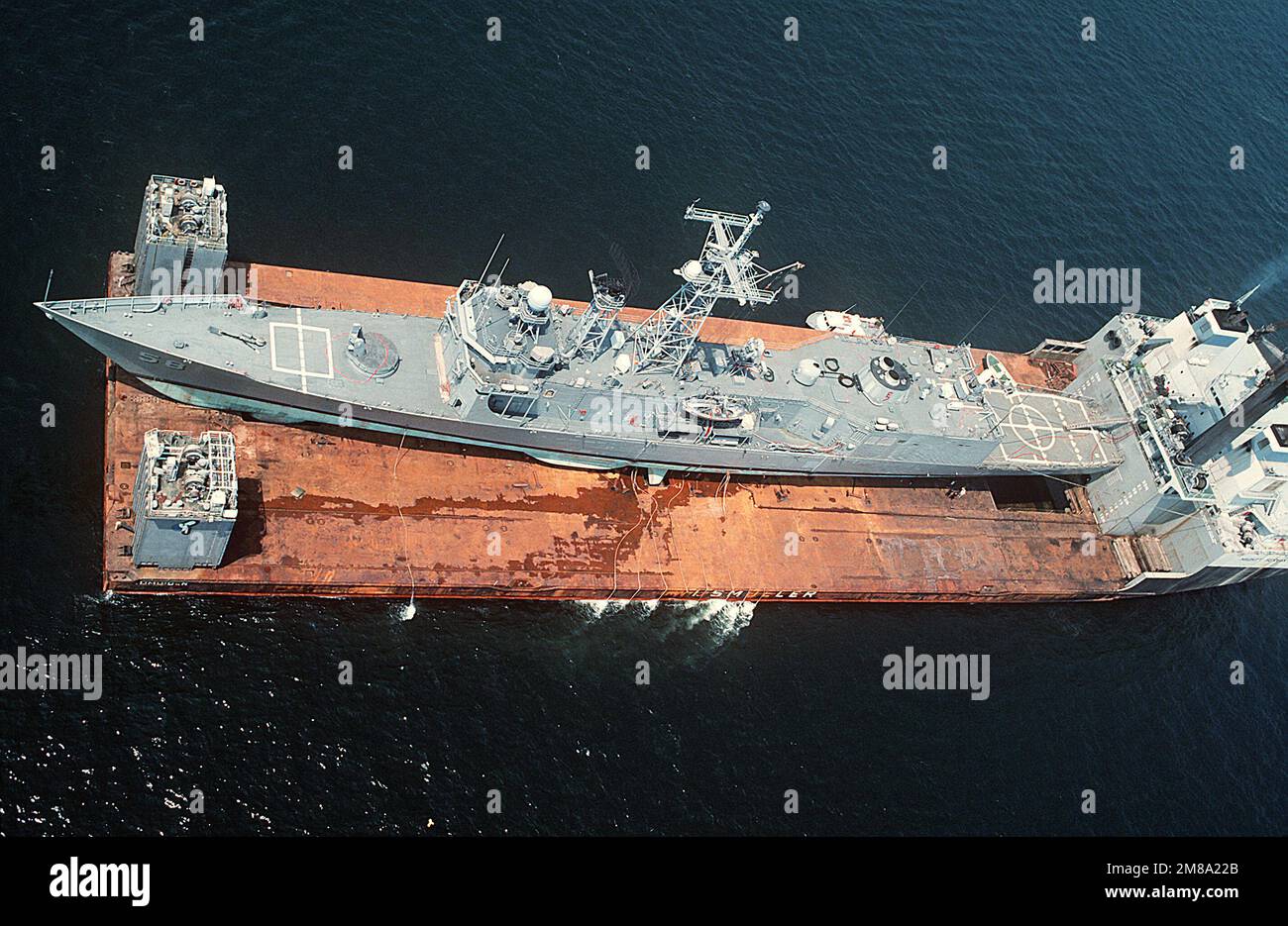 An Aerial View Of The Dutch Heavy Lift Ship Mighty Servant II ...