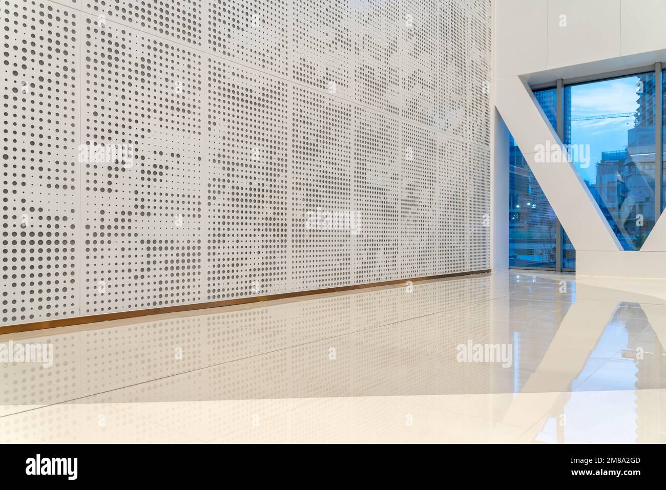 A hallway in modern shopping mall for showroom Stock Photo Alamy