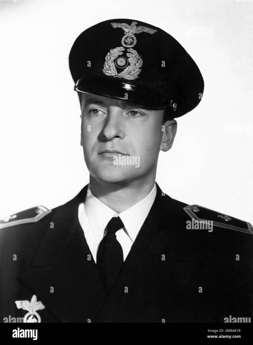 GEORGE SANDERS Portrait in Nazi Uniform in THEY CAME TO BLOW UP AMERICA 1943 director EDWARD LUDWIG original story Michael Jacoby music Hugo Friedhofer Twentieth Century Fox Stock Photo