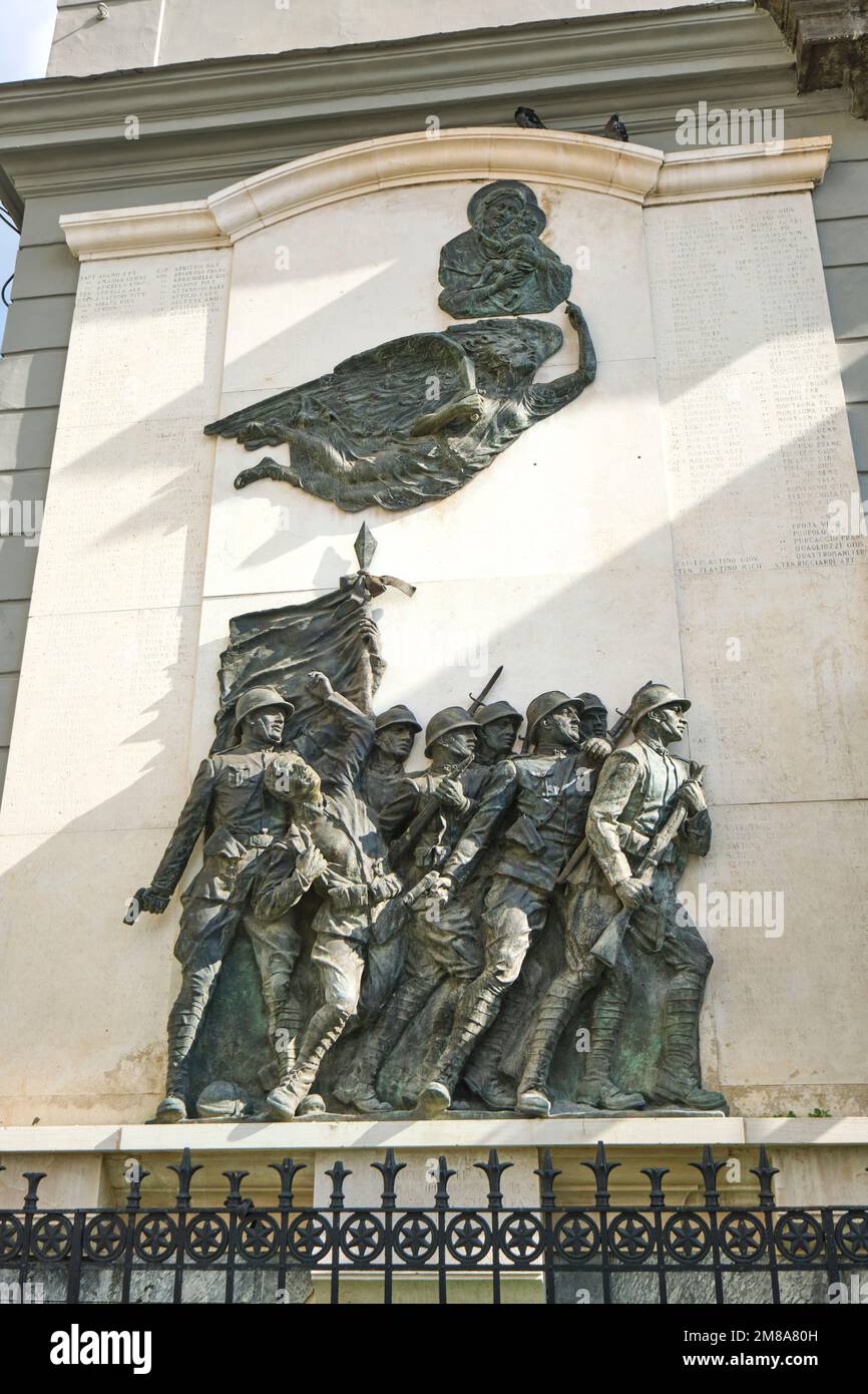 A Bronze Frieze Sculpture A Memorial To Italian Soldiers Who Fought A bronze frieze sculpture a memorial to italian soldiers who fought