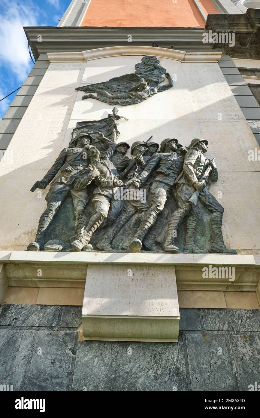 A Bronze Frieze Sculpture A Memorial To Italian Soldiers Who Fought A bronze frieze sculpture a memorial to italian soldiers who fought