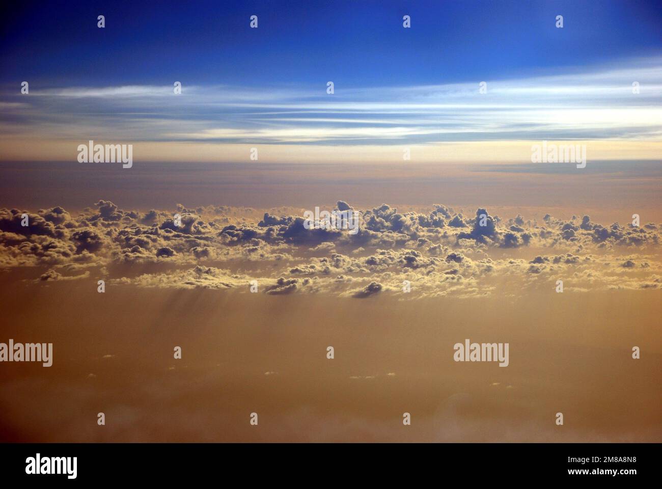 Stratocumulus in the stratosphere Stock Photo