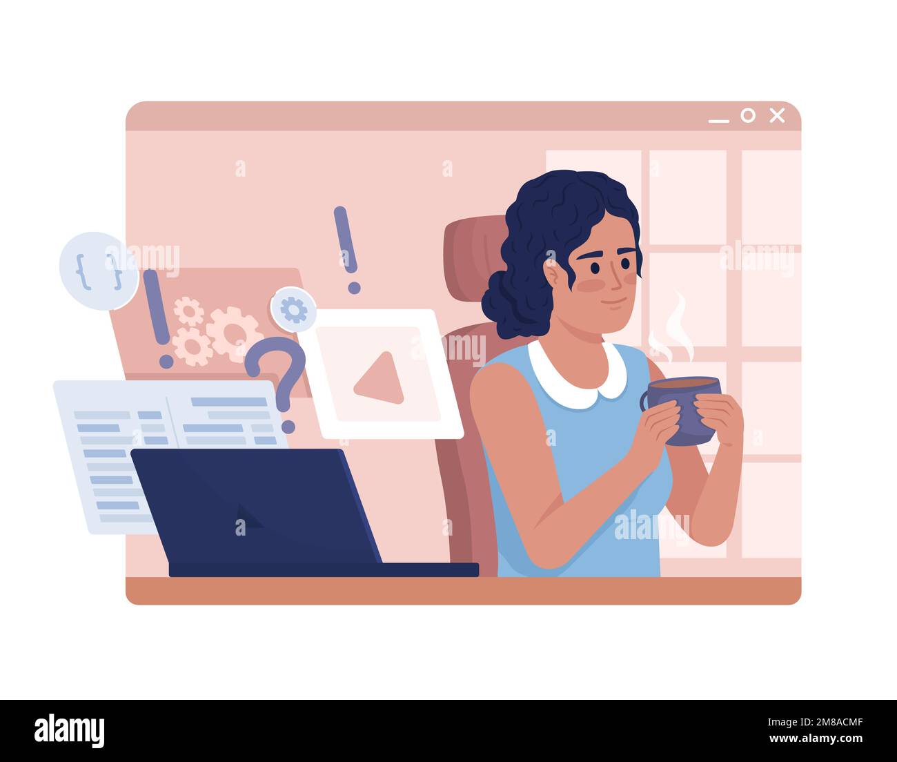 Indian lady engineer stock vector images alamy
