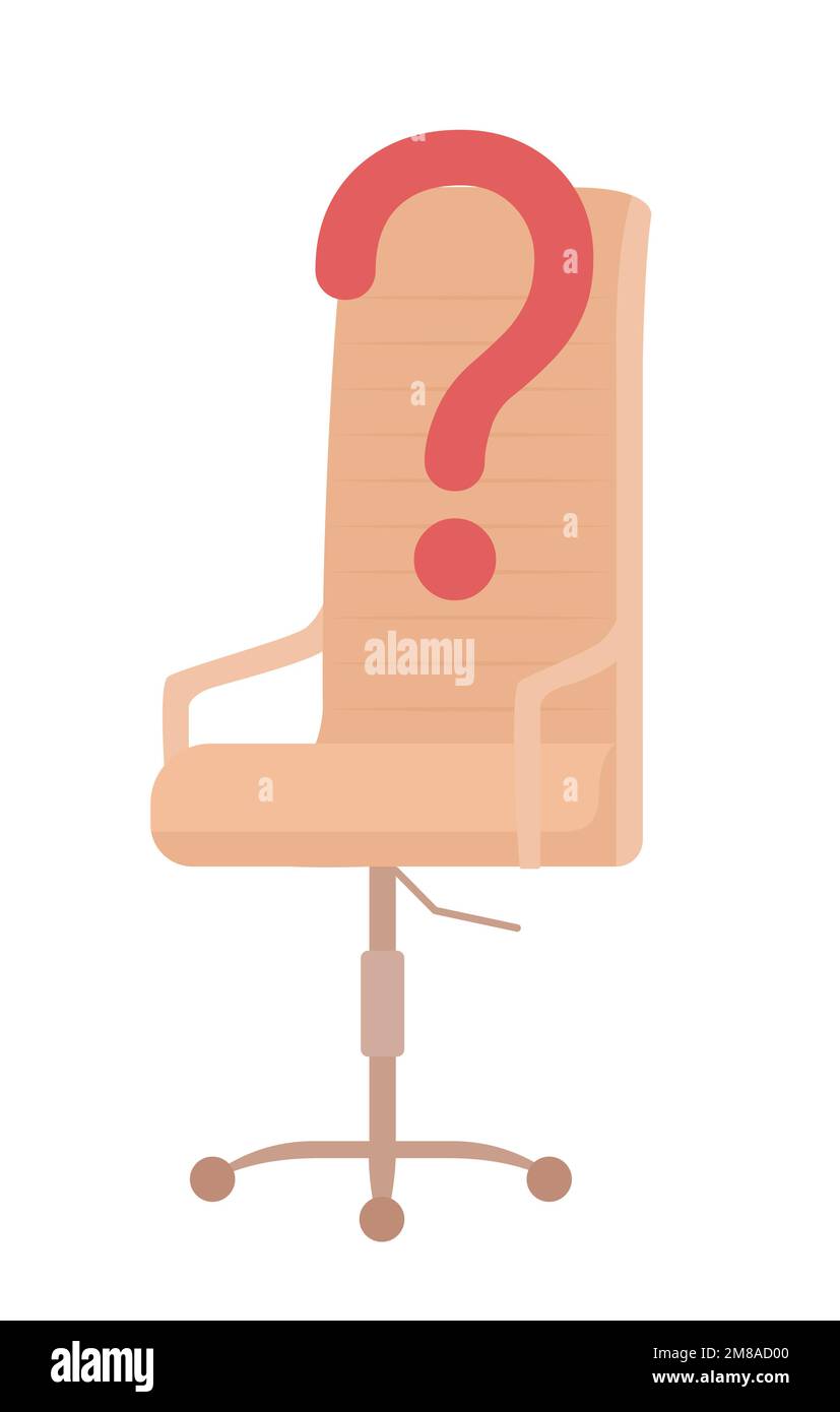 Vacant job position semi flat color vector element Stock Vector