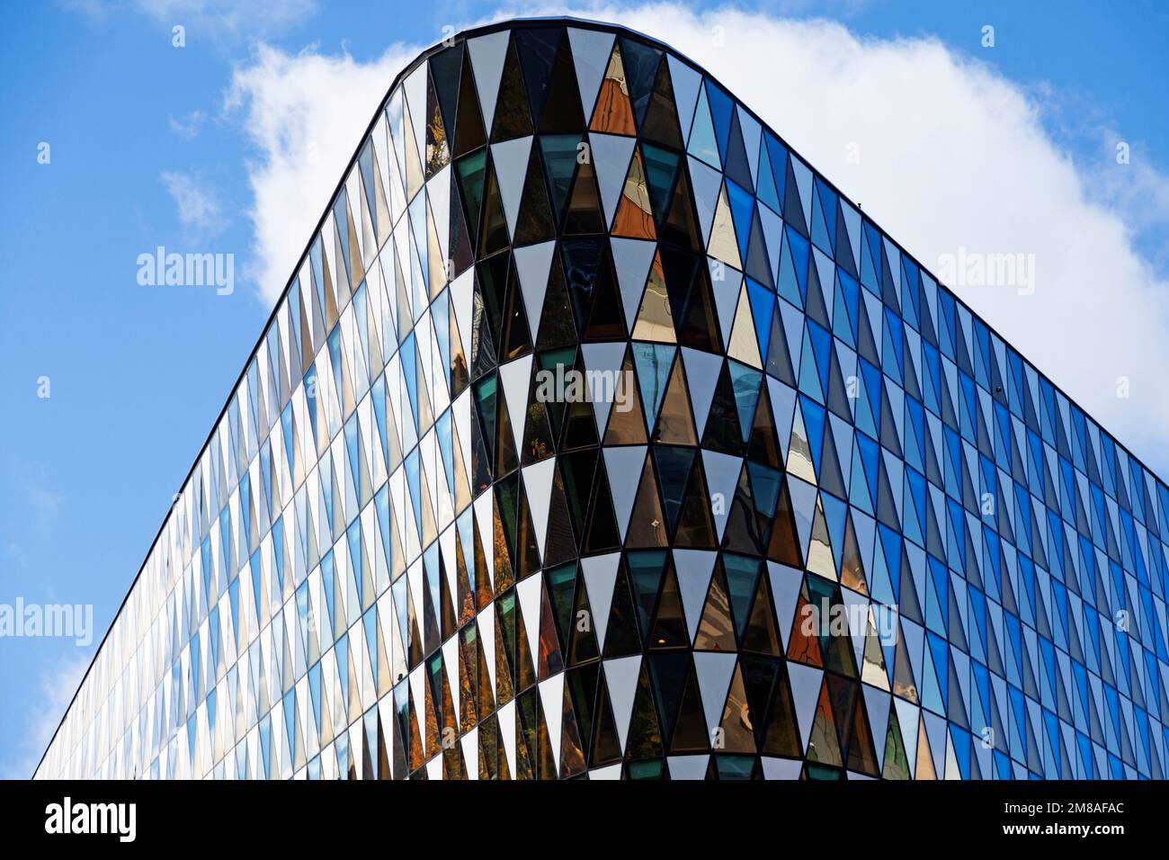 Stockholm, Sweden - October 11, 2022: part of the futuristic Karolinska University Hospital Stock Photo