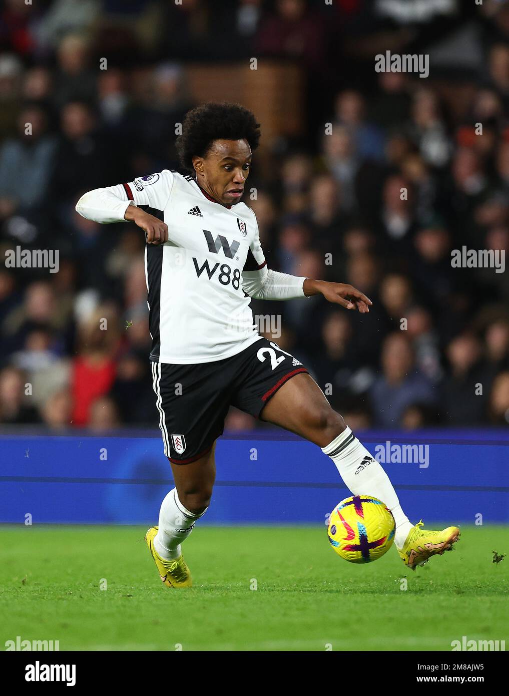 London, England, 12th January 2023. Willian of Fulham during the Premier League match at Craven Cottage, London. Picture credit should read: David Klein / Sportimage Stock Photo
