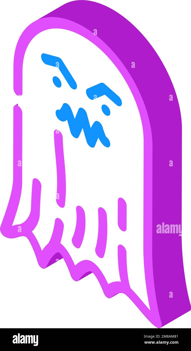 scary ghost isometric icon vector illustration Stock Vector Image & Art ...