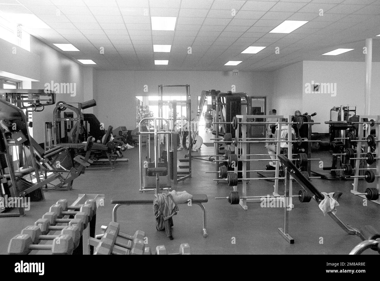 An interior view of the new gym at the base. Base Twentynine Palms