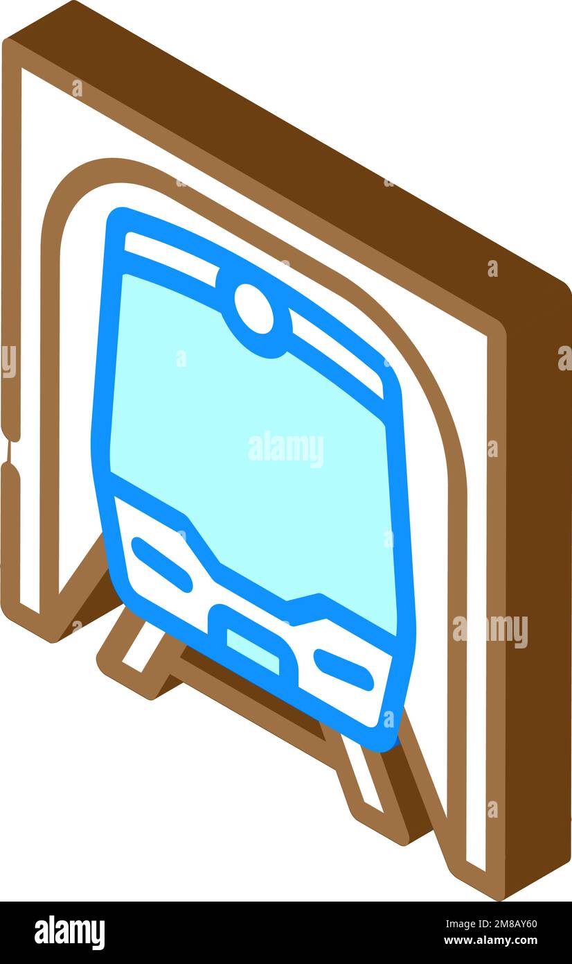 metro subway transport vehicle isometric icon vector illustration Stock ...