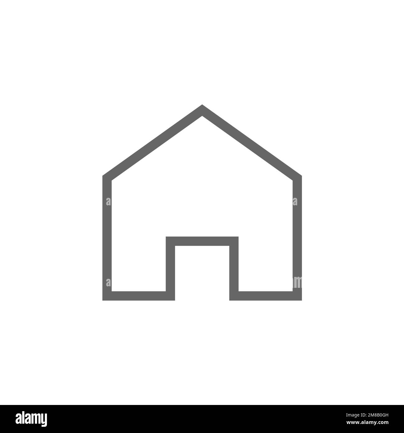 Home icon in flat style, vector illustration Stock Vector Image & Art ...