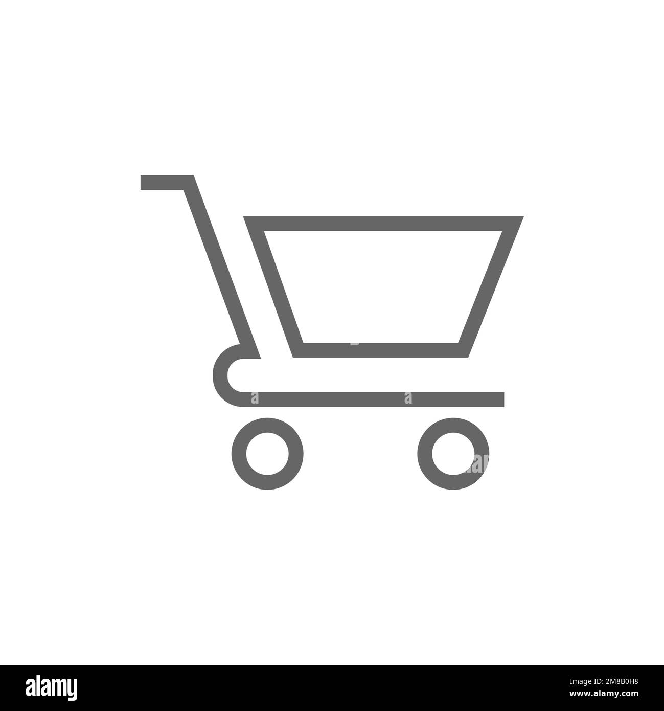 Shopping cart icon in flat style, vector illustration Stock Vector ...