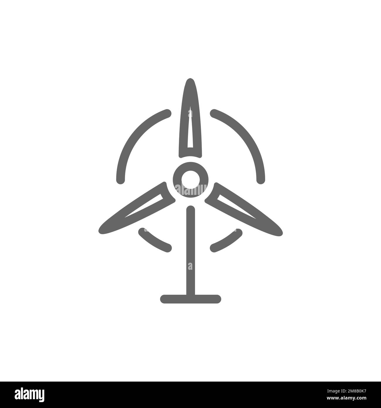 Wind turbine icon in flat style, vector illustration Stock Vector Image ...