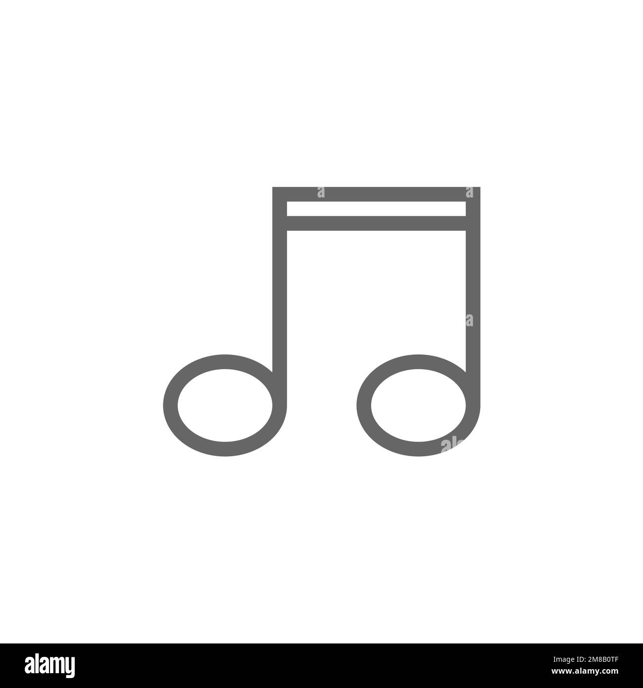 Music icon, graphic resource template, vector illustration. Stock Vector