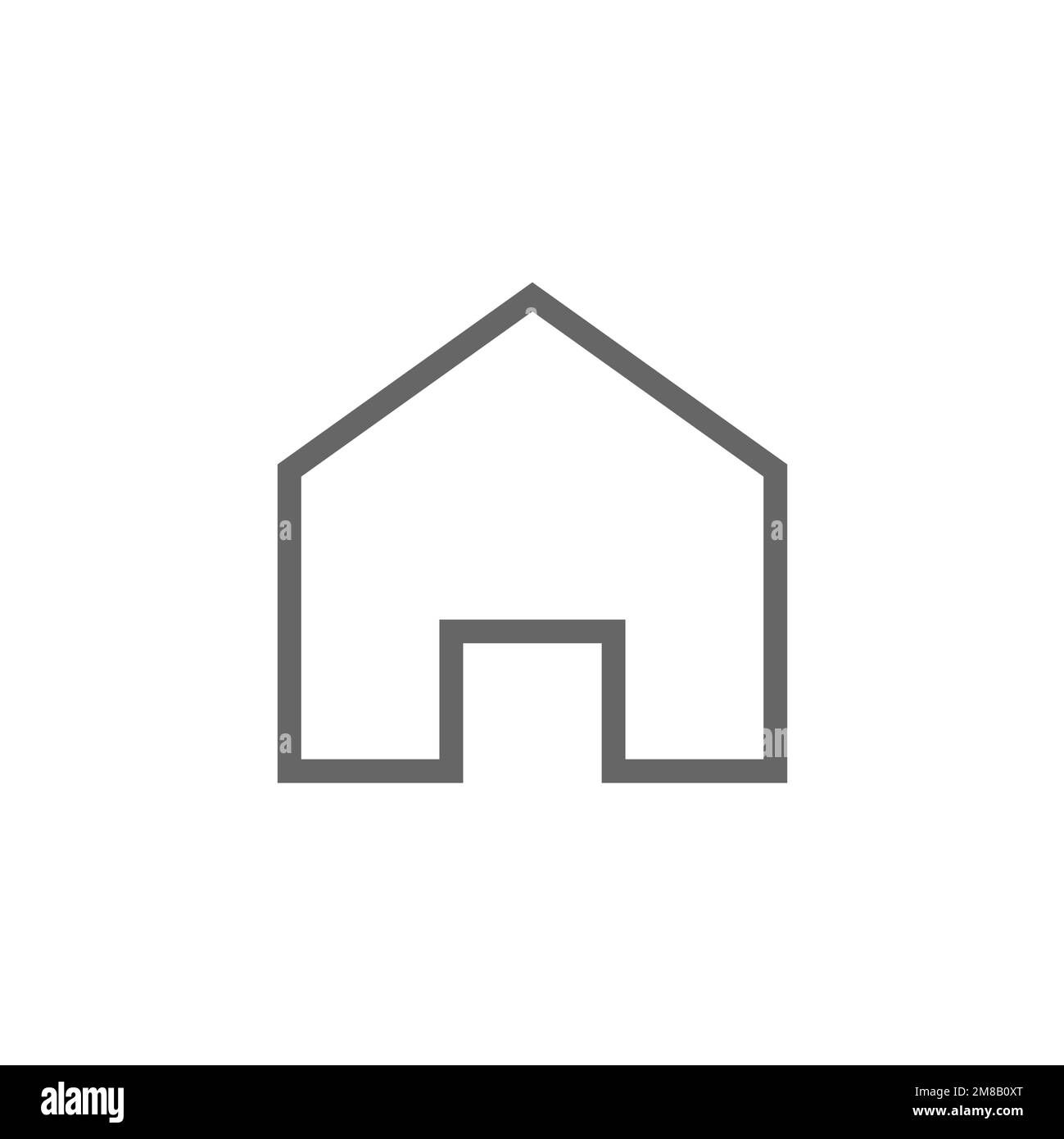 Home icon in flat style, vector illustration Stock Vector Image & Art ...