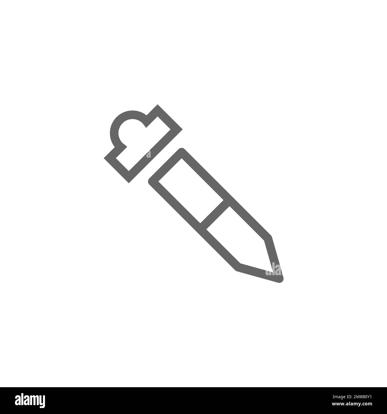 Eyedropper icon, graphic resource template, vector illustration Stock