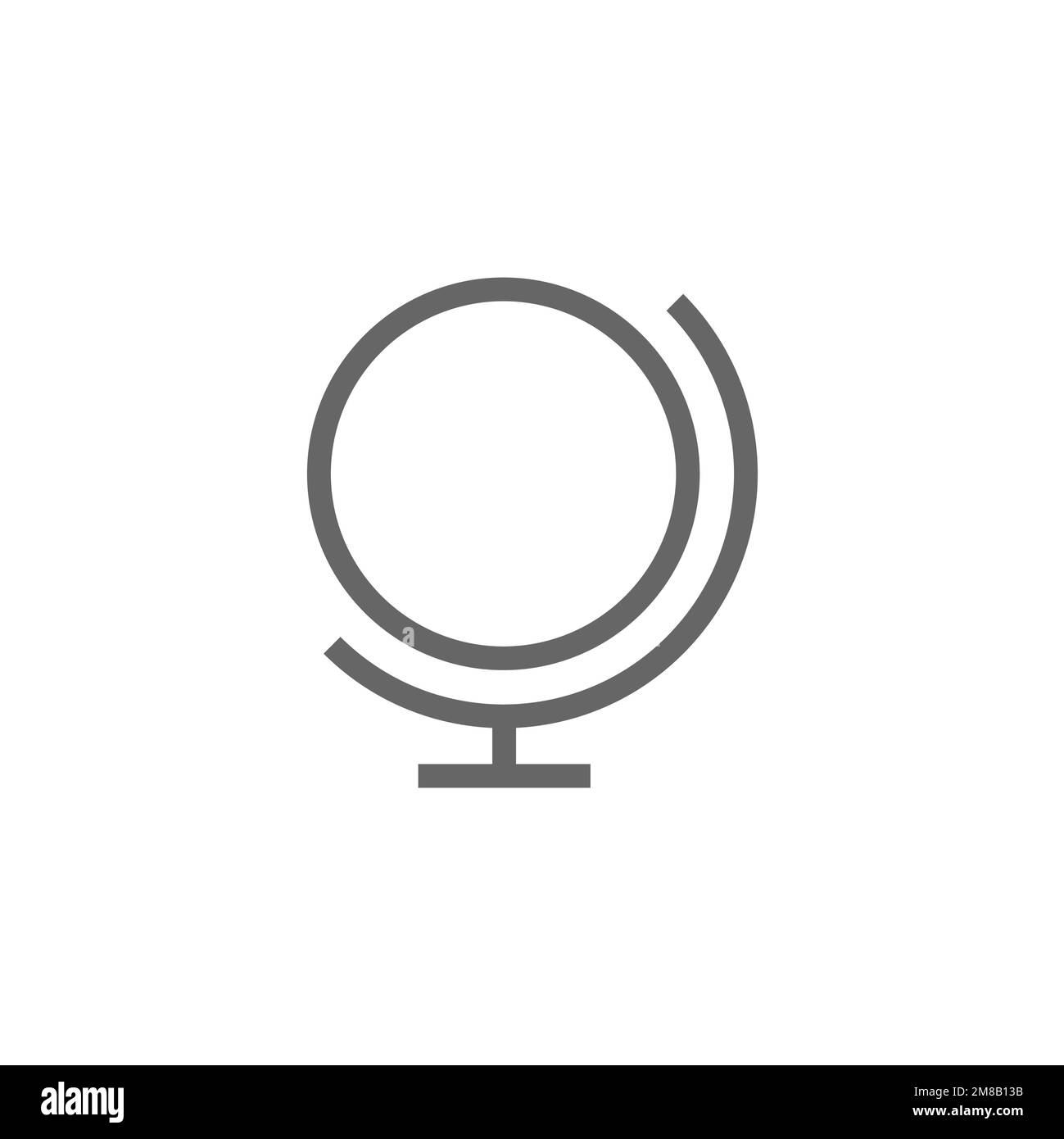Globe icon in flat style, vector illustration Stock Vector Image & Art ...
