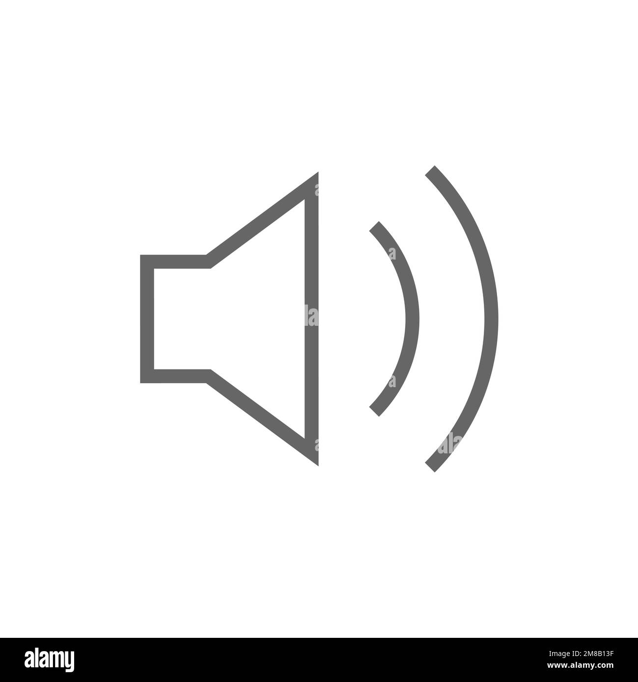 Volume icon in flat style, vector illustration Stock Vector Image & Art ...