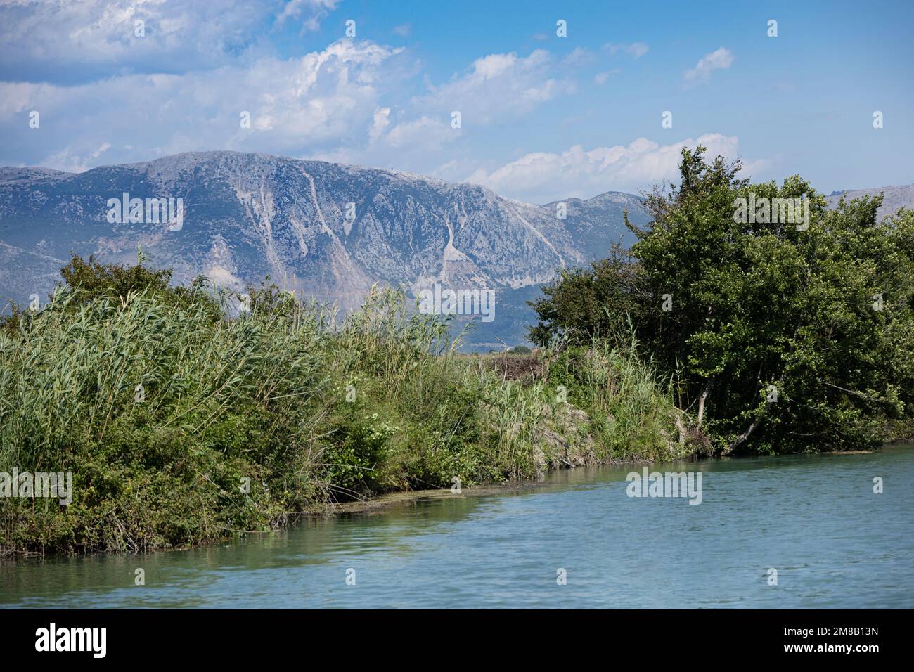 the Acheron (Greek: Αχέρων), also called Achérondas (Αχέροντας) in Modern Greek, is a river in northwestern Greece (Epirus region), Stock Photo