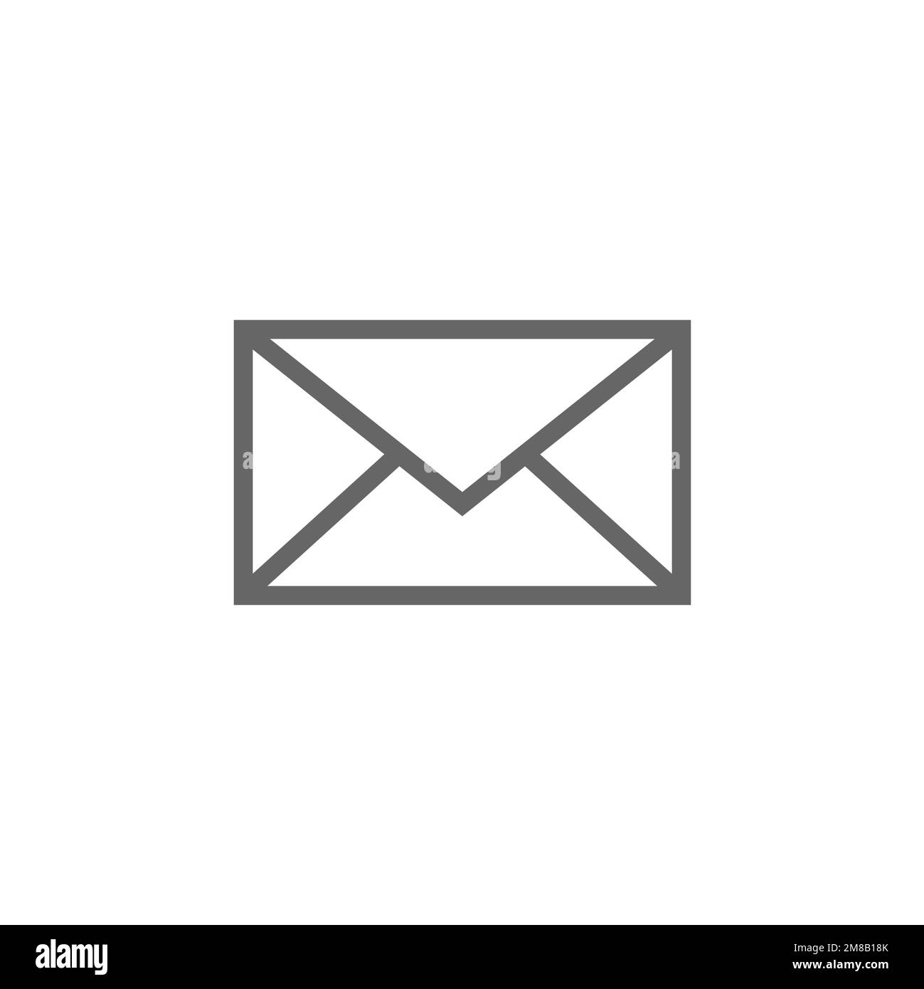 Mail icon in flat style, vector illustration Stock Vector Image & Art ...