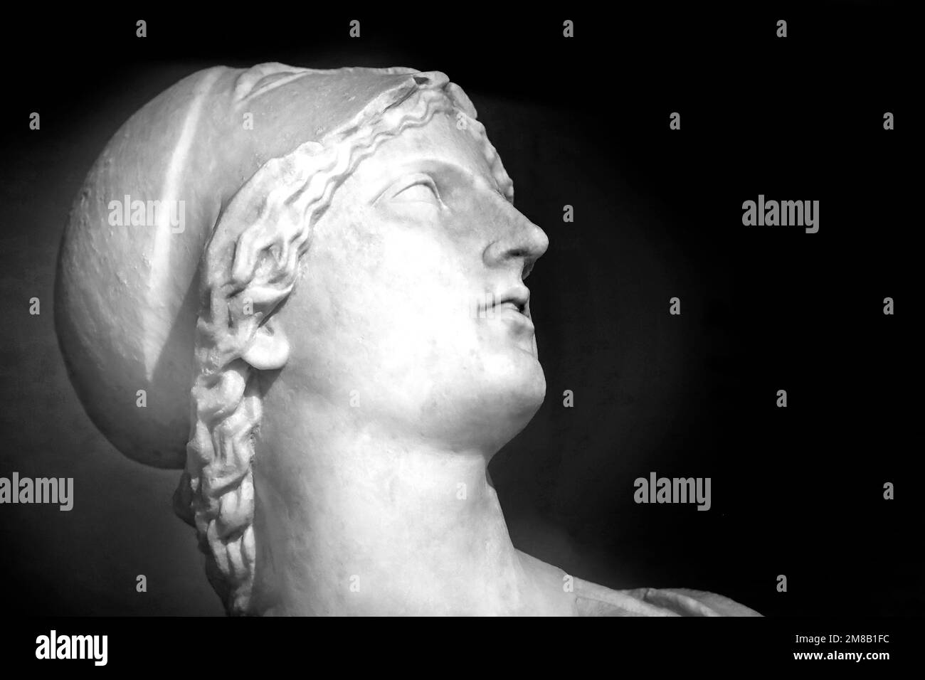 Aphrodite Urania (Ancient Greek: Ἀφροδίτη Οὐρανία, romanized: Aphrodítē Ouranía, muse of astronomy Stock Photo