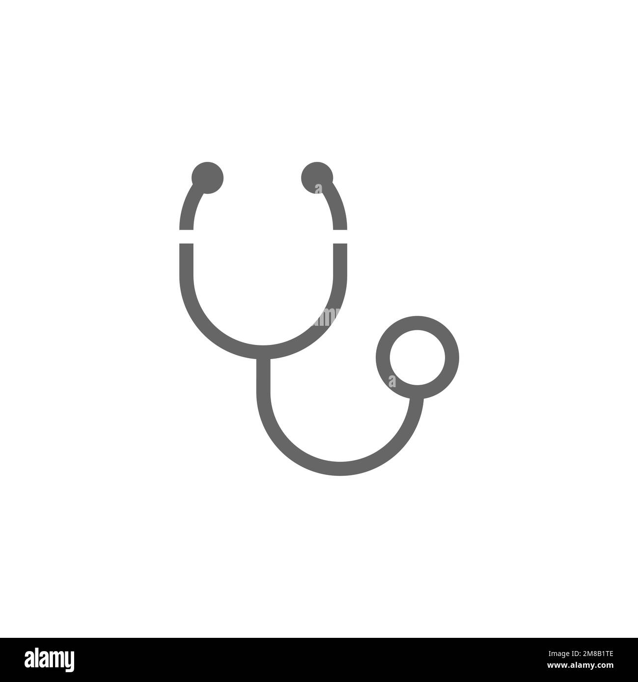 Stethoscope icon, graphic resource template, vector illustration Stock