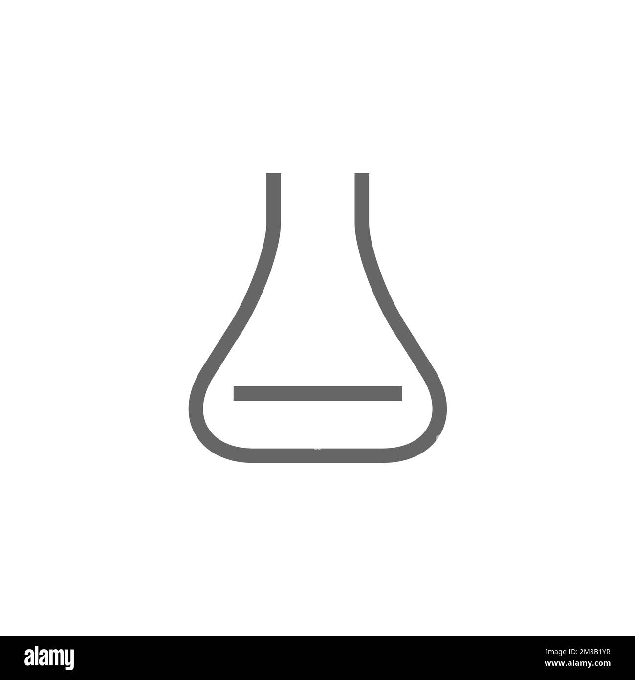 Reagent bottle icon, graphic resource template, vector illustration