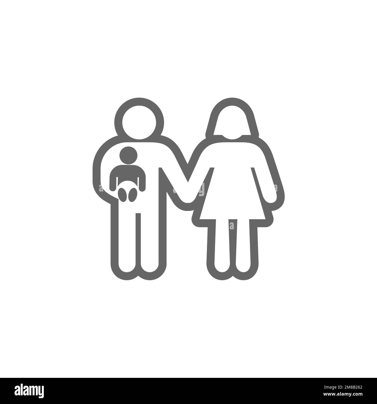 Couple icon, graphic resource template, vector illustration Stock ...