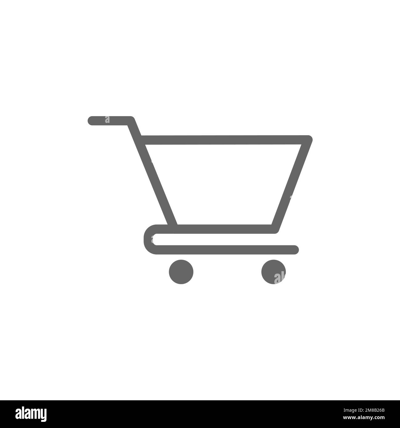 Shopping cart icon in flat style, vector illustration Stock Vector ...
