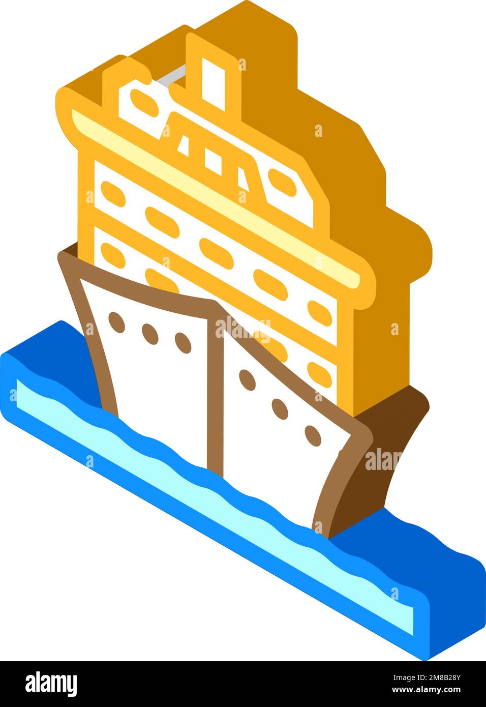 ship transport vehicle isometric icon vector illustration Stock Vector ...