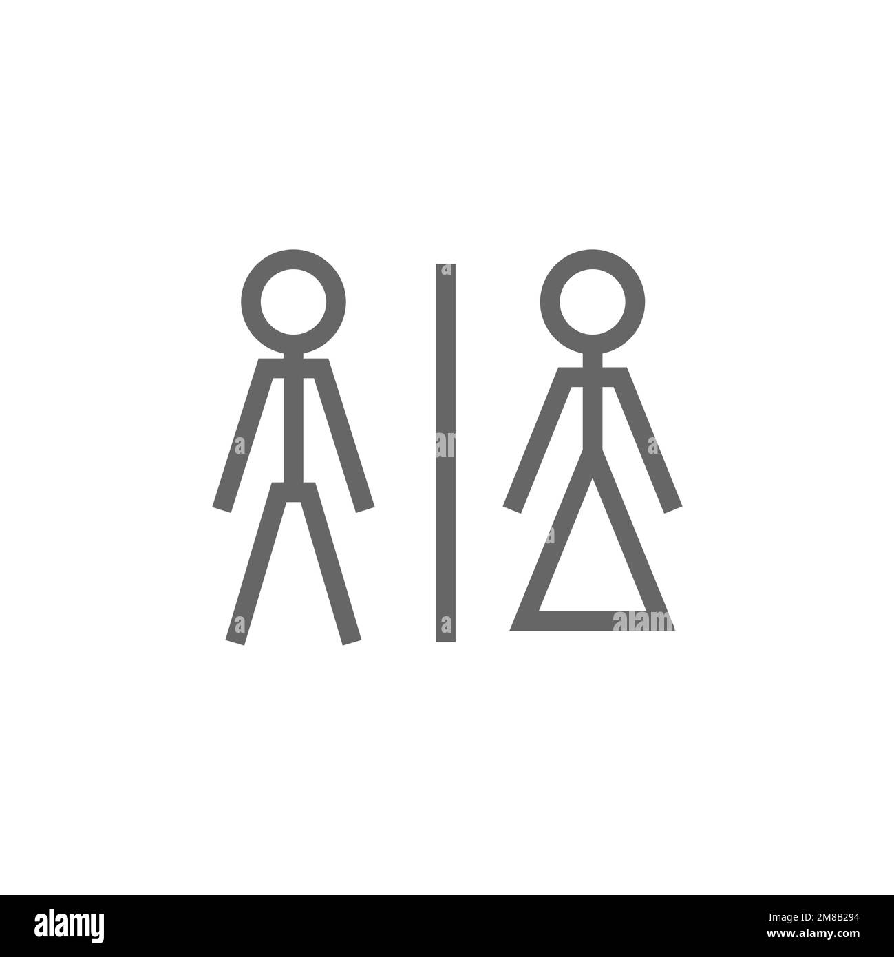 Men and women icons, gender graphic resource template, vector ...