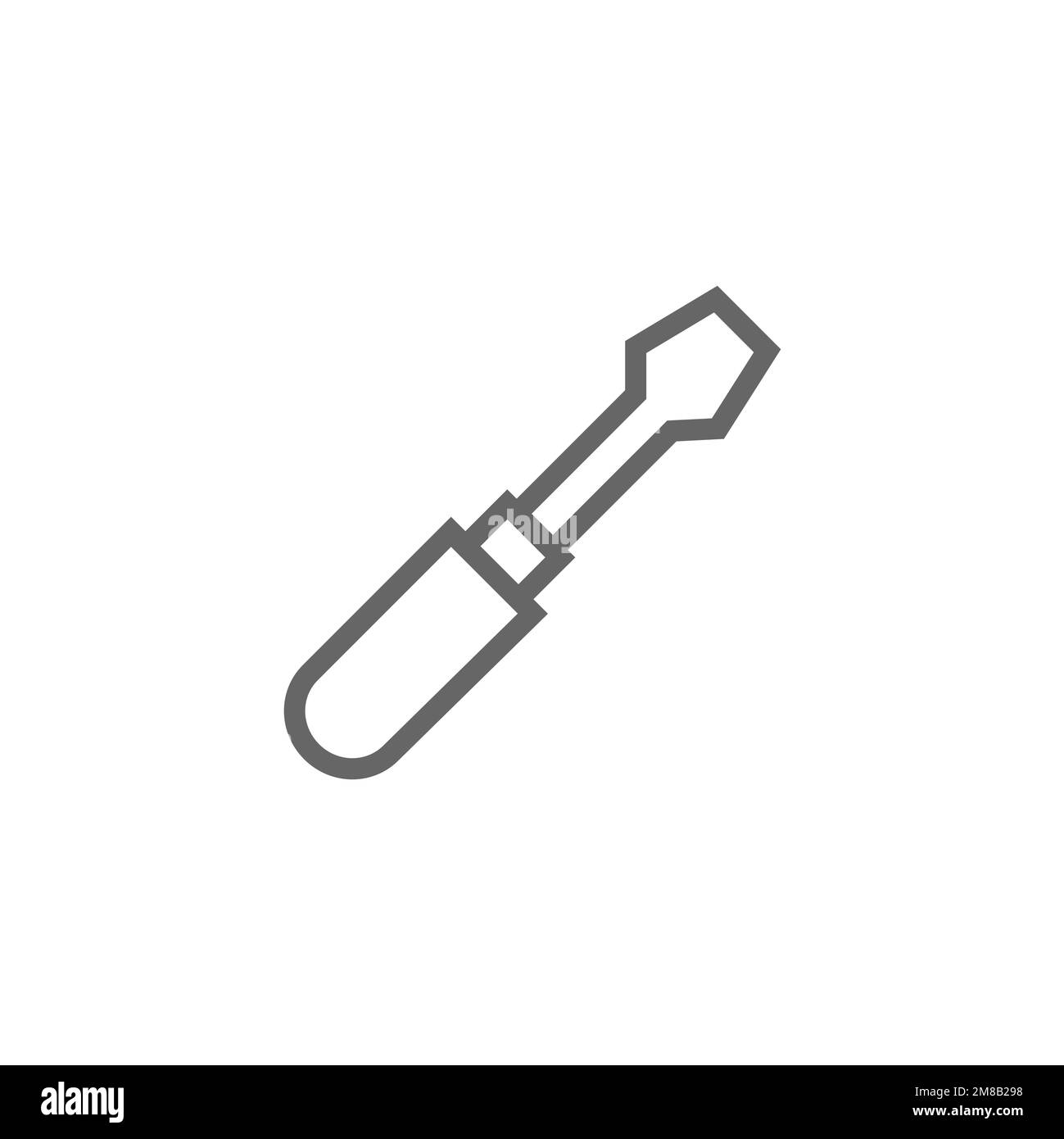 Screwdriver icon, hardware tool graphic resource template, vector