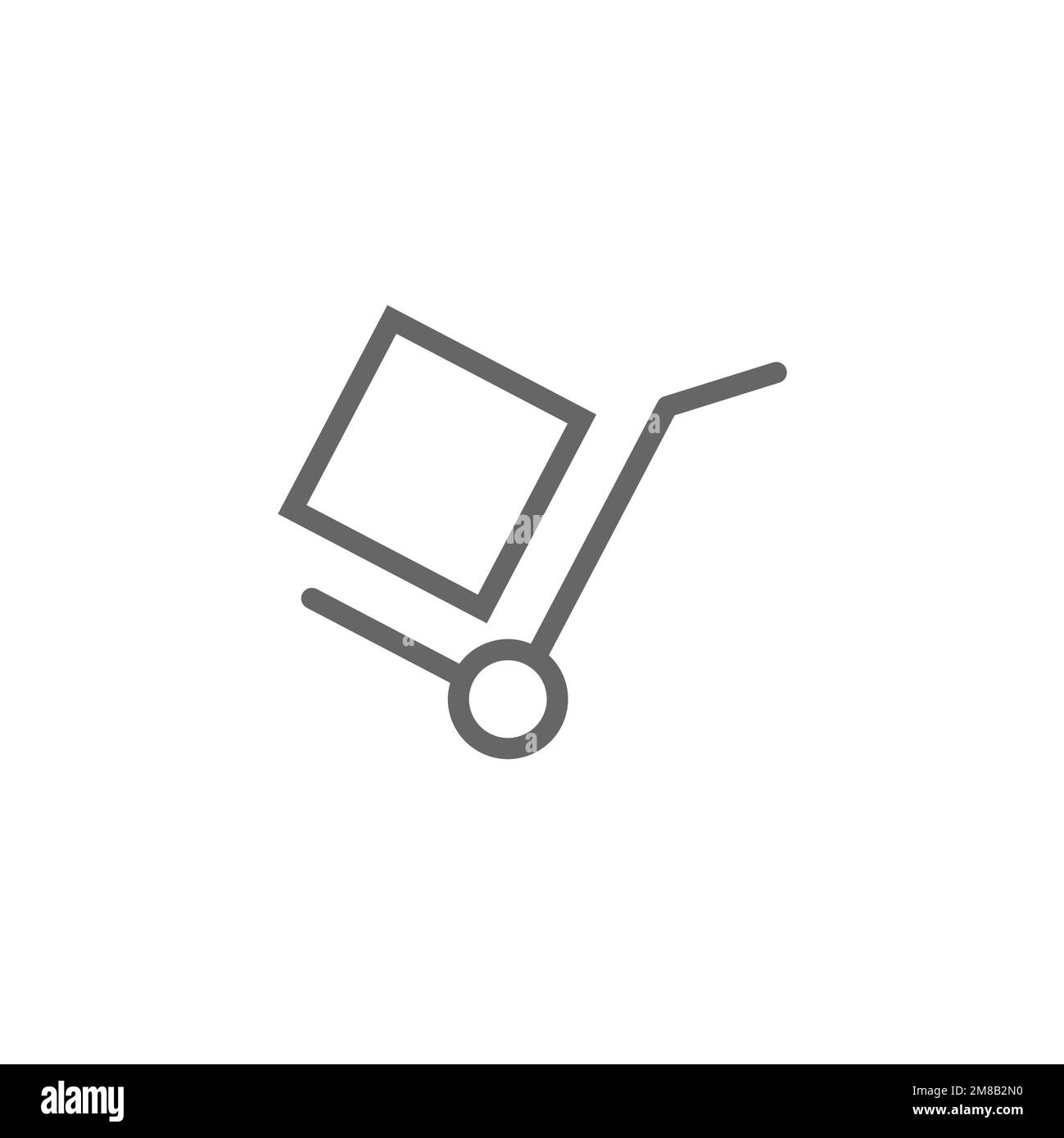 Shopping cart icon, trolley graphic resource template, vector illustration. Stock Vector