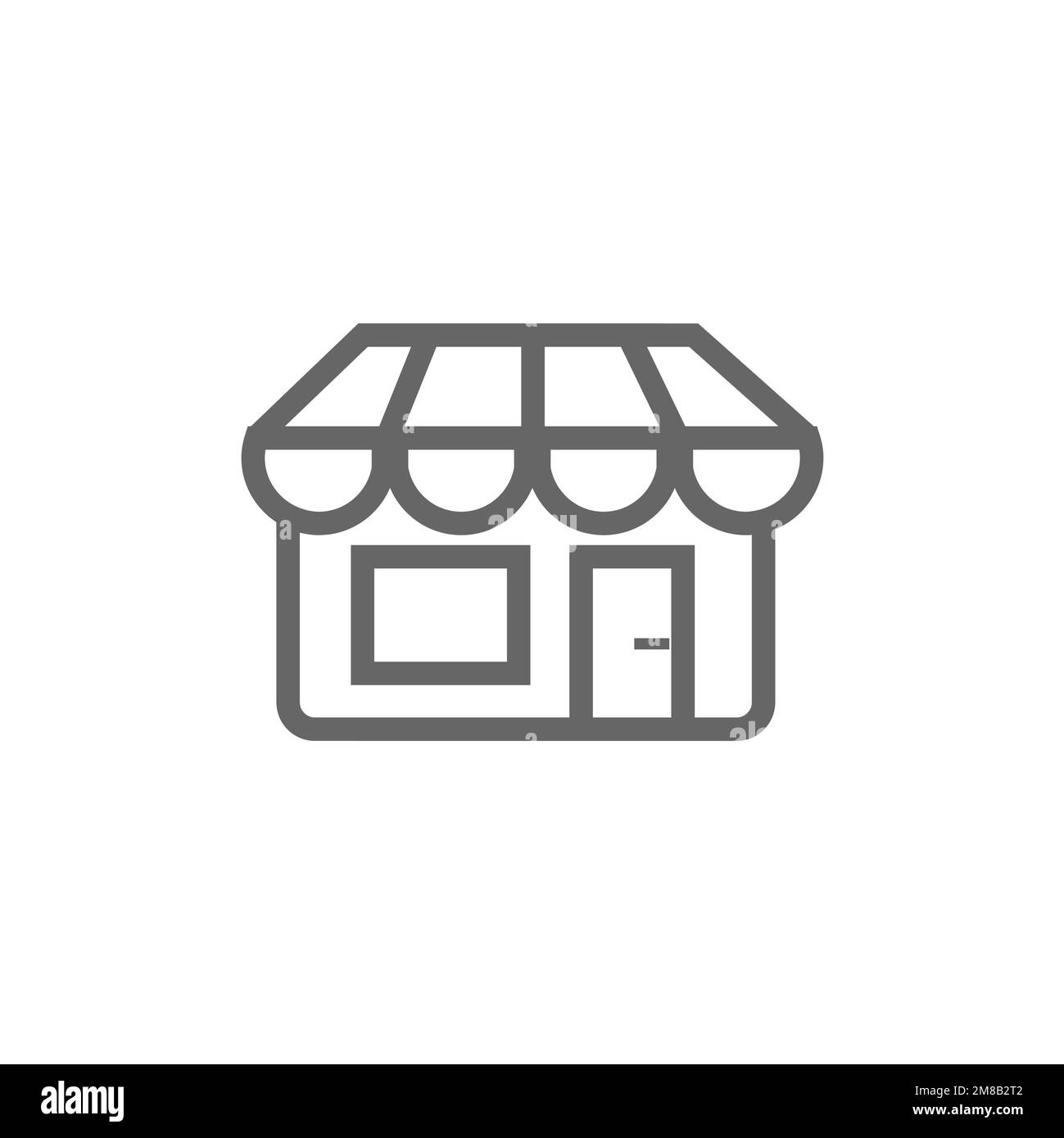 Shop icon, shop graphic resource template, vector illustration Stock